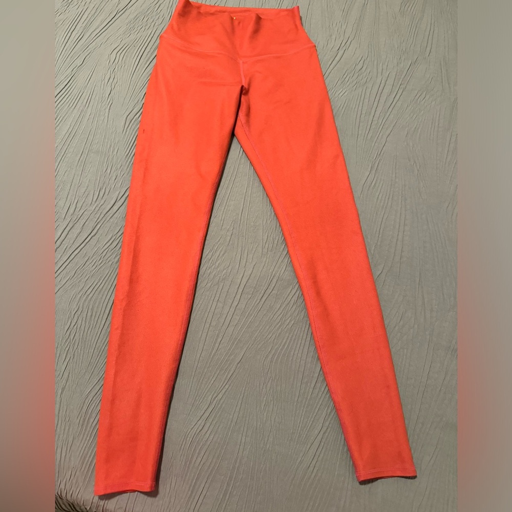 Alo yoga 7/8 High-Waist Airbrush Legging coral medium 8/10